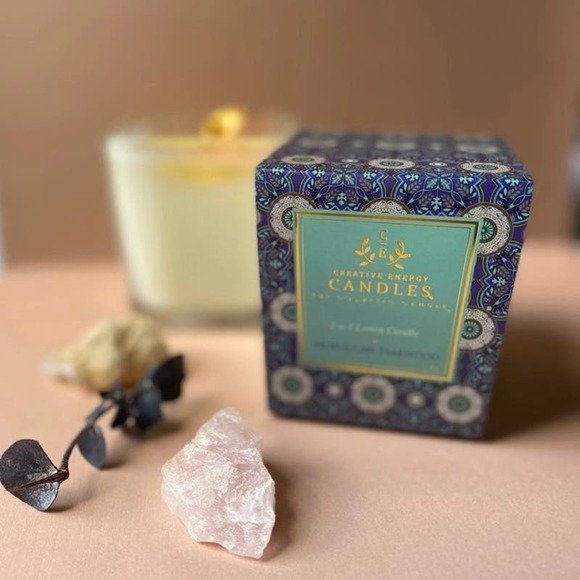 10 oz Award Winning Soy Lotion Candle W/ Anti Aging Properties Moroccan Teakwood - Picture 1 of 5